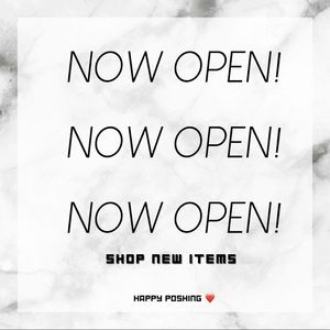 NOW OPEN!! New Items 🤍